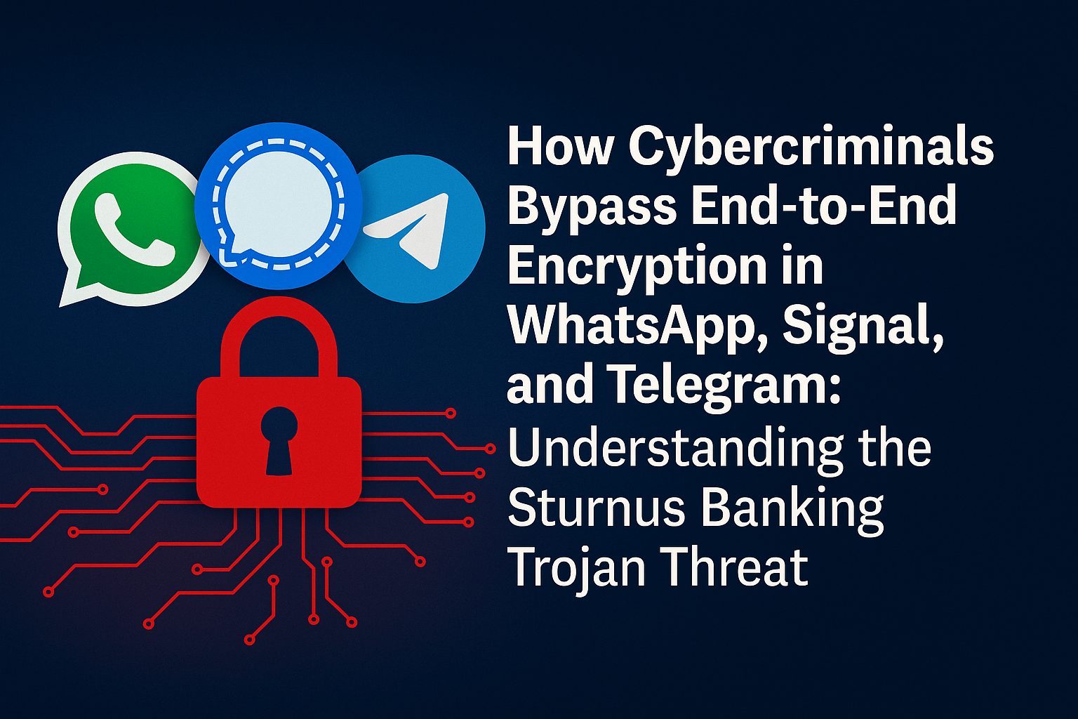 How Cybercriminals Bypass End-to-End Encryption in WhatsApp, Signal, and Telegram: Understanding the Sturnus Banking Trojan Threat